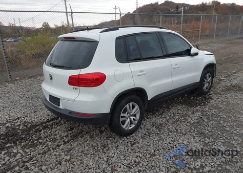 2016 Volkswagen Tiguan S из США, поврежденный, VIN WVGAV7AX1GW540163